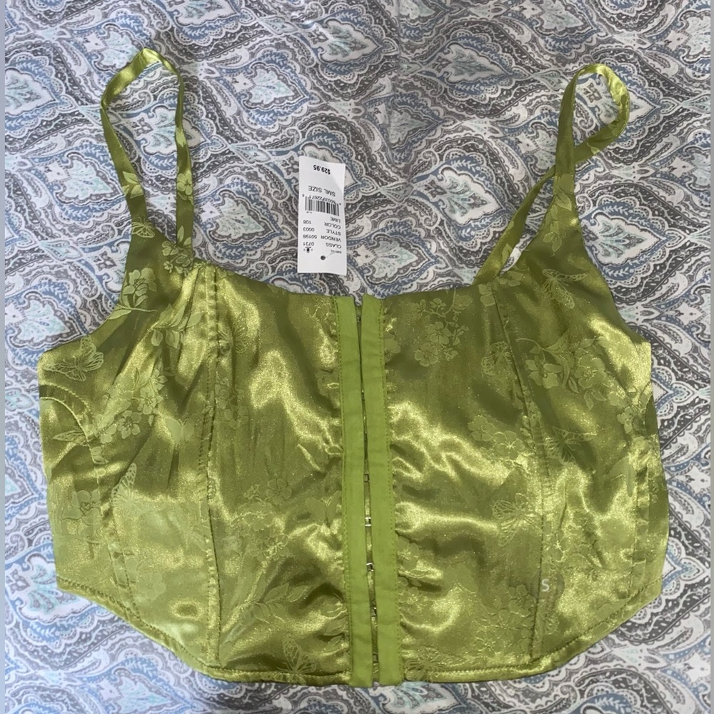 Pacsun cropped corset top